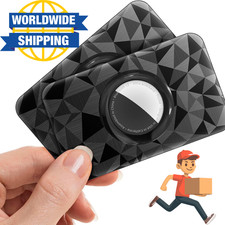 2 Pack Ultra Thin Wallet Card Holder for AirTag Slim Thin Air Tag Card Case