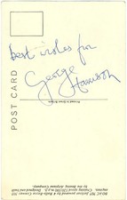 An original B.O.A.C postcard signed by George Harrison 1964