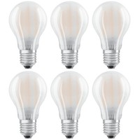 6 X Osram Led Filament Birnenform 4W = 40W E27 Matt 470Lm Neutral Kaltweiß 4000K