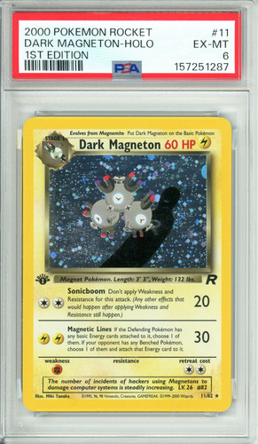 Dark Magneton (1st Edition) graded PSA 6 for sale on eBay