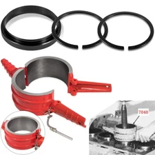 7040 Piston Ring Compressor Tool + Anti-Polishing Ring For Cummins ISX CAT C15