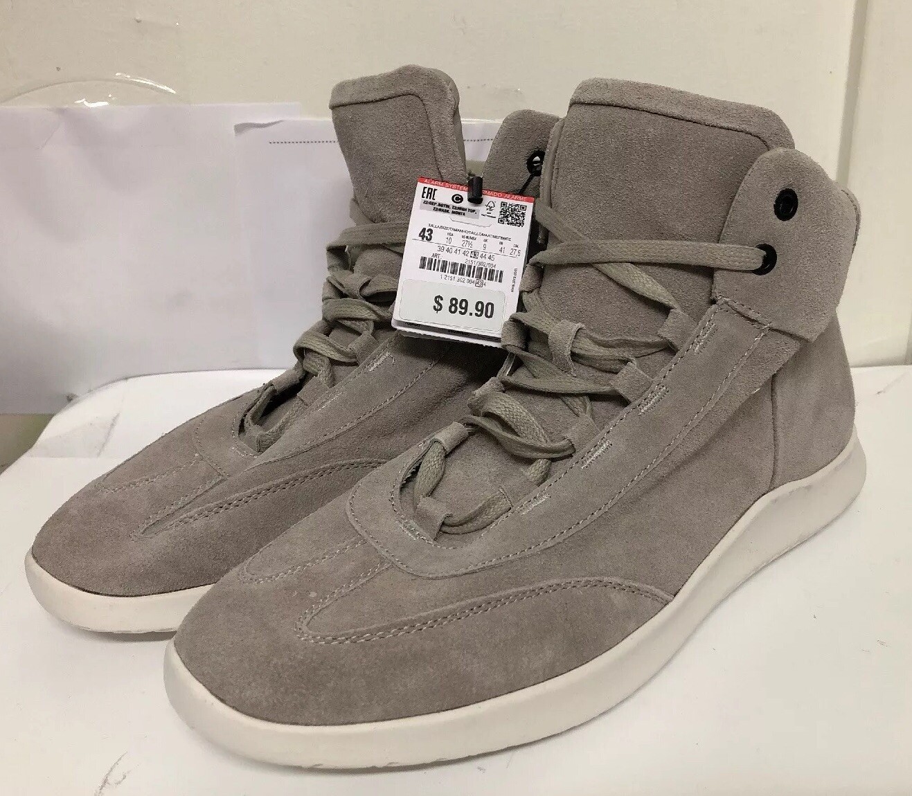 zara high top sneakers