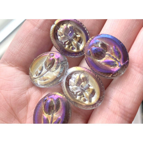 Crystal beads ◇c-1584◇ Connector charm beads metal parts