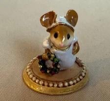Wee Forest Folk WFF M-287a "A Little Christmas Spirit" - Rare Color- FREE Ship