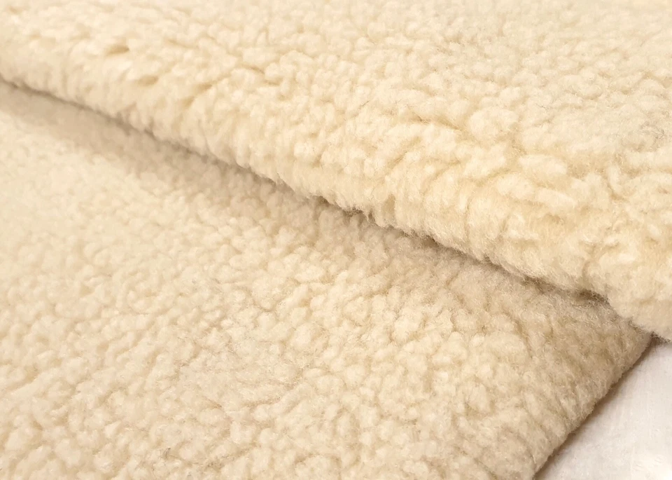 Teddy Fell Kunstfell Webpelz Lammfell weich Plüsch Stoff Jacke Deko Bekleidung - Bild 4 von 4