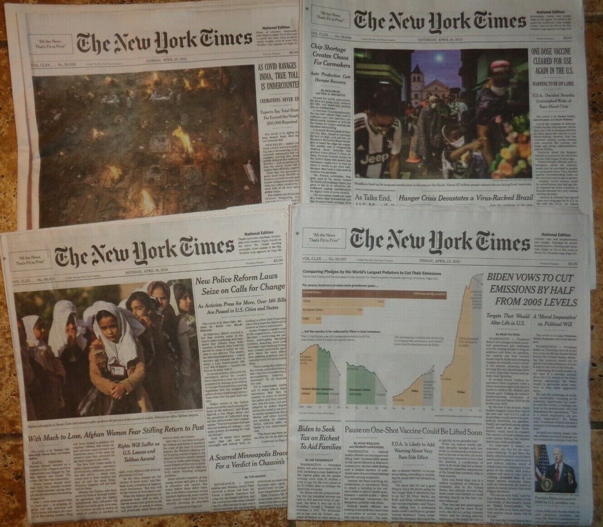 The New York Times newspaper from 11-26-2020 to 12-20-2021 | eBay