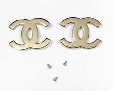CHANEL CH 5492 CH 5493 Golden Replacement Temple Side Icon Logo Genuine ITALY