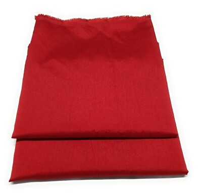 Indian Silk Fabric Dressmaking Tunic Top Material Sewing Red 4Y Crafted Material