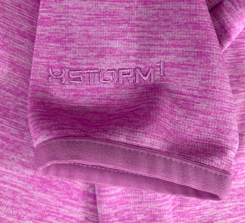 Sudadera con Capucha Under Armour Para Mujer XL XStorm Rosa Suelta Equipo Frío Cordón Camuflaje Logo Foto 4 de 4