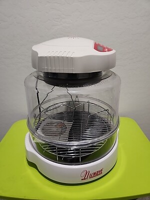 NuWave Pro Infrared Oven White/Red With Pizza Rack And Flipper EUC