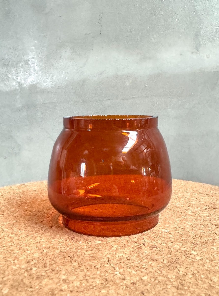 Feuerhand Atom 75 glass, Amber color, for kerosene lamps