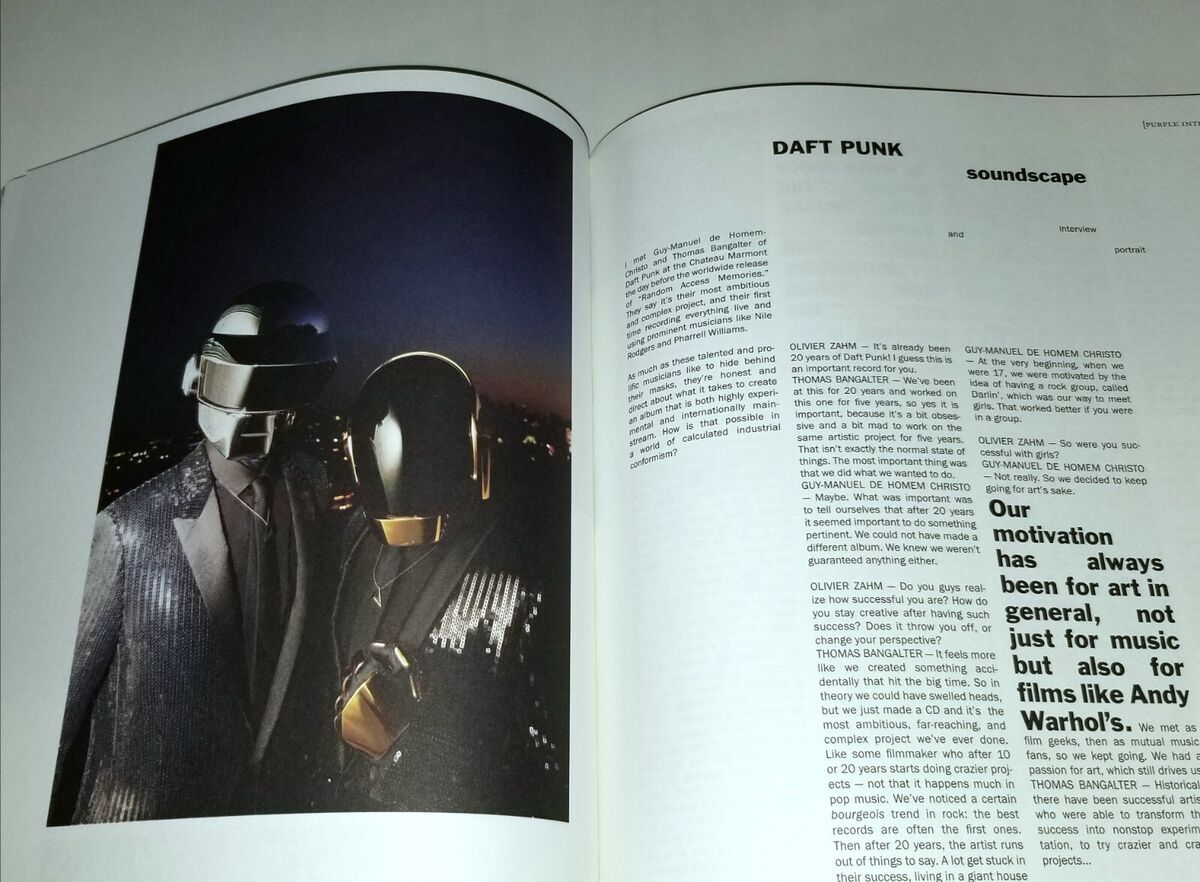 Daft Punk - purple MAGAZINE