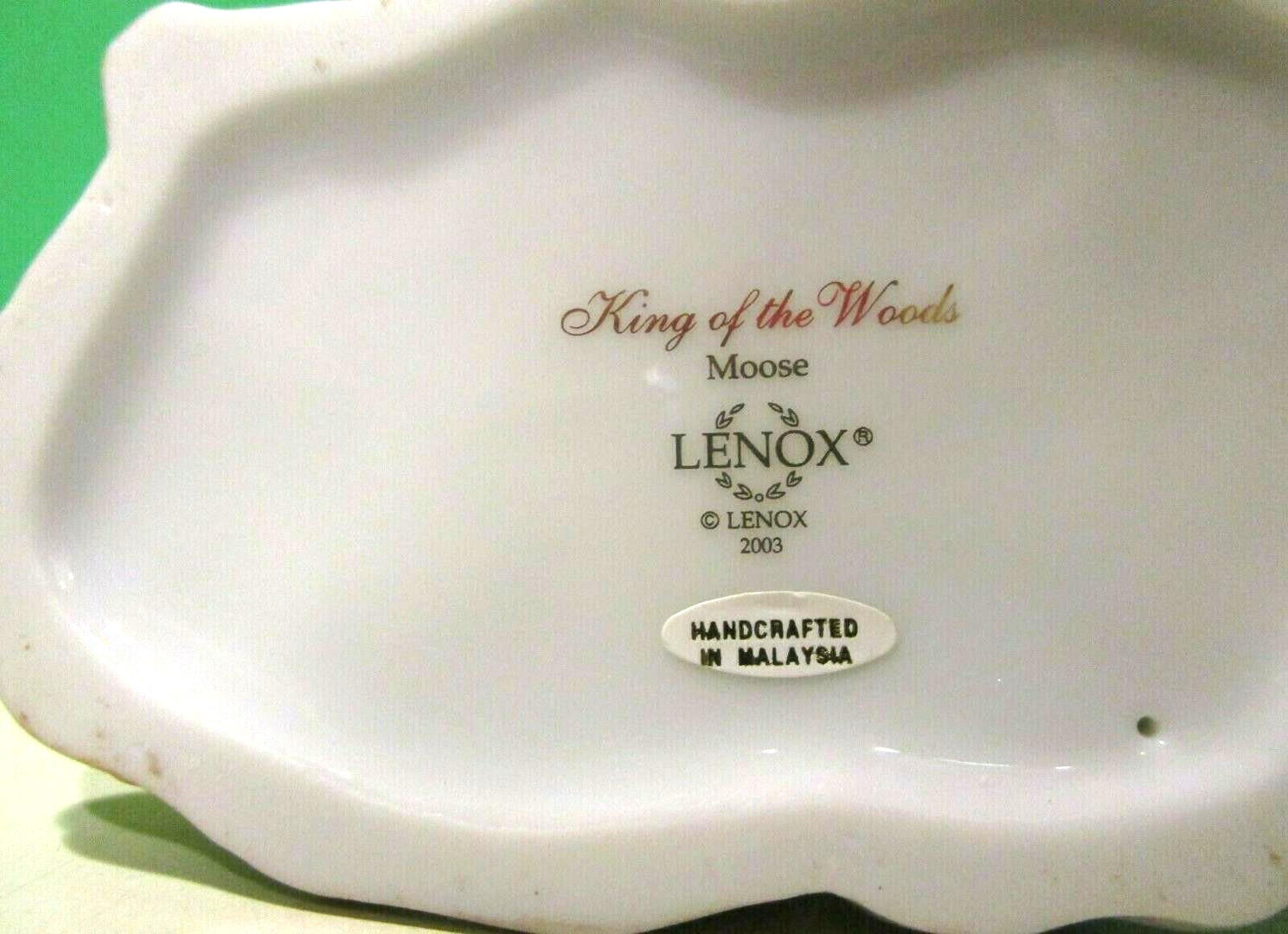 LENOX KING of the WOODS MOOSE Sculpture Woodland Animals Collection NEW n BOXCOA