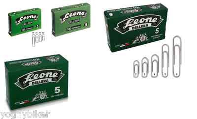 Fermagli Zincati Leone Dell'Era N°5 - 1000 Pezzi In 10 Scatole Da 100, Made In Italy - Foto 2