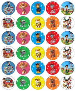 sikring virksomhed Litteratur 30x Paw Patrol Cupcake Toppers Edible Wafer Paper Fairy Cake Toppers | eBay