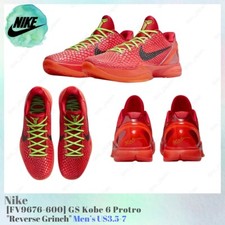 Nike GS Kobe 6 Protro Reverse Grinch FV9676-600 Red Men's US3.5-7 NEW