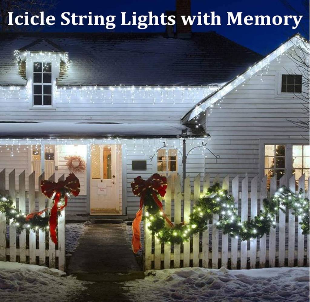 23.9M 960 LED SNOWING ICICLE CHRISTMAS WEDDING PARTY LIGHTS 8 FUNCTIONS — image 3