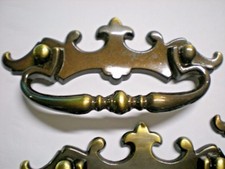 PACK OF 3 Antique Finish Pull 4-7/8" Long 3" mounting Amerock 152