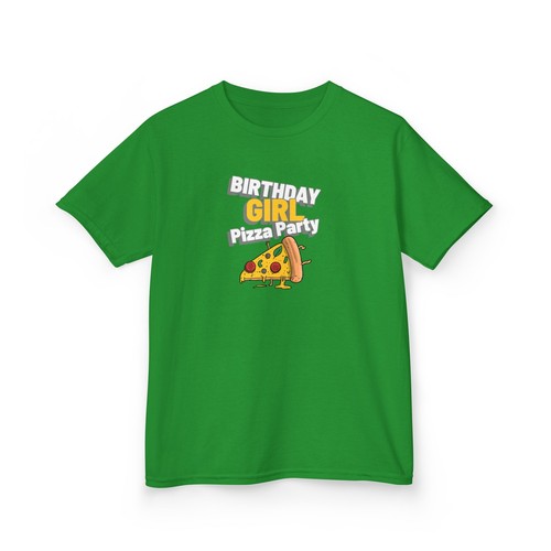Birthday Girl Pizza Party Kid Child's Children Happy Fun Funny Tee T-Shirt Gift - Picture 10 of 26