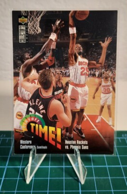 Upper Deck 1995-96 Collector's Choice German II Hakeem Olajuwon Playoff Time