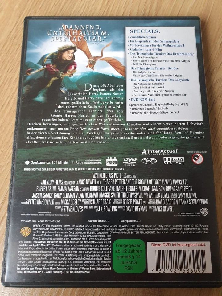 Harry Potter und der Feuerkelch 2 DVD Edition Teil 5 der Filmreihe - Bild 4 von 4