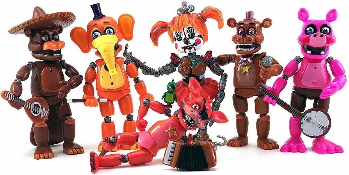 Inspired by FNAF Pizzeria Simulator (Set of 6 pcs), Tall 5-6