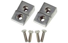 1932 1934 Ford Closed Car Pickup Truck Stainless Steel Door Striker Plates Pair