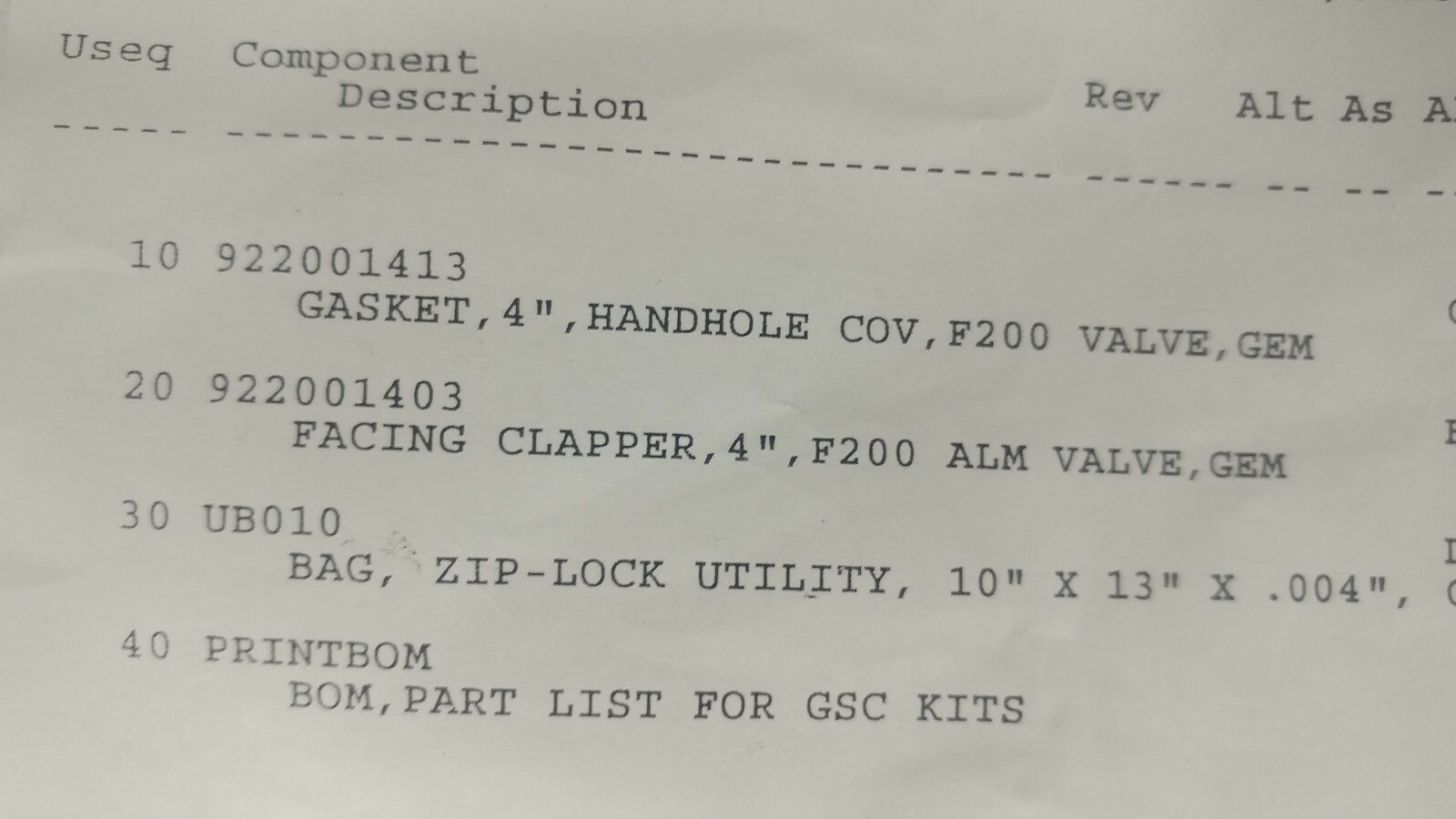 1 NEW TYCO FIRE PRODUCTS 922001416 4" ALARM CHECK VALVE REPAIR KIT NNB 