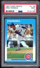 Greg Maddux Rookie Card 1987 Fleer Update #U-68 PSA 9