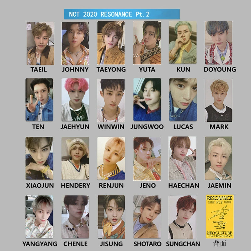 Kpop NCT 2020 RESONANCE Pt. 2 Departure Version Photocard Self Made Photo Cards Kpop NCT 2020 RESONANCE Pt. 2 Departure Version Photocard Self Made Photo Cards