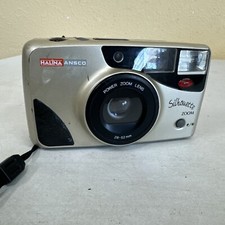 Halina Ansco Silhouette Zoom Point  Shoot Camera, 28-52mm Lense AF Flash TESTED