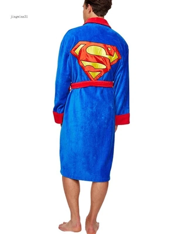 Косплей Бэтмен Супермен спальное платье халат Хэллоуин производительности фланель - Изображение 2 из 4