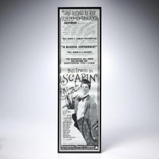 Bill Irwin Scapin Off Broadway Roundabout Theatre 1997 Signed Autographed Poster
