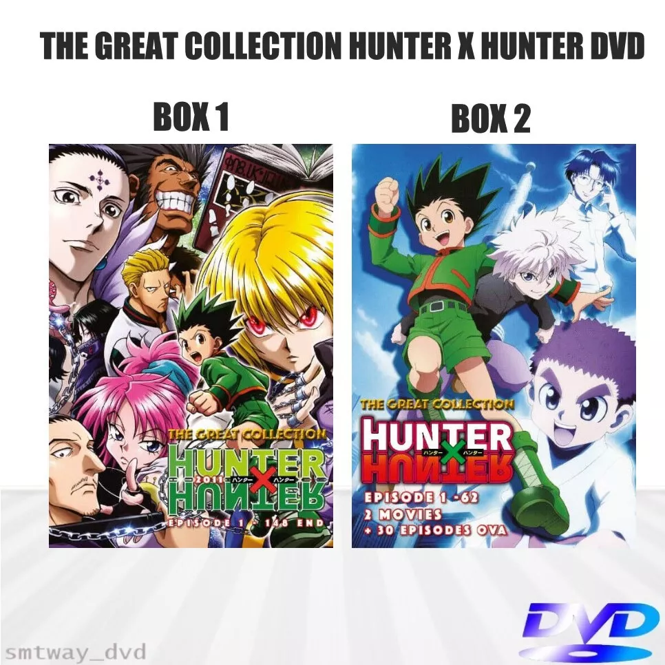 DVD Anime Hunter X Hunter Complete Set Season 1 & 2 + 2 Movie + OVA All  Region