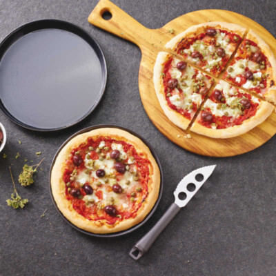 Sambonet Paderno Utensili Pizza Kunststoff rostfreier Edelstahl 18/10 Besteck