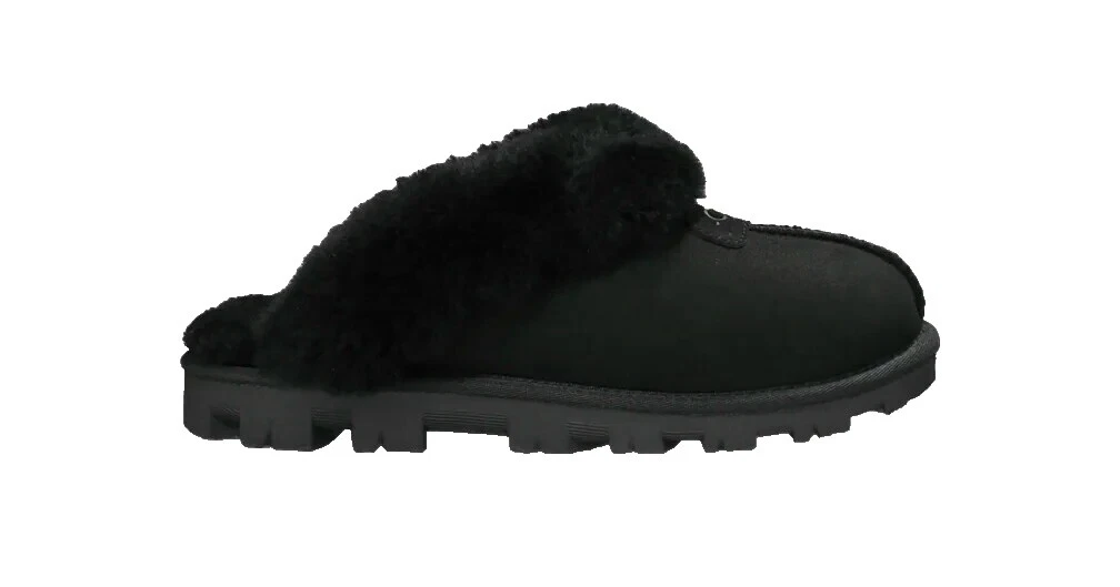 Black Slippers for Women 6 US Shoe
