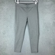 LOFT Womens High Rise Skinny Stretch Houndstooth Pattern Pants Size M 32X28