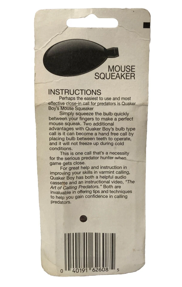 Quaker Boy Predator Calls Mouse Squeaker Sealed New - Image 2 of 4