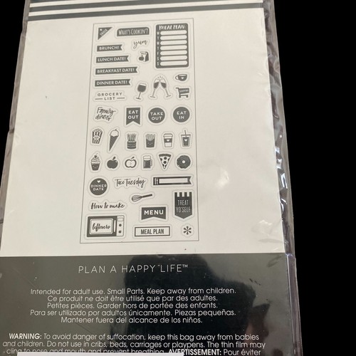 Happy Planner “me & my big ideas” 40 piece clear Stamps NEW Free Shipping - Picture 7 of 7
