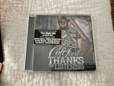 Thanks for Listening by Colt Ford (CD, 2014) Brand New Factory Sealed