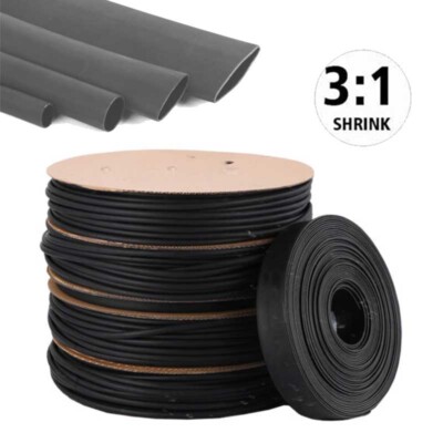 Heat Shrink Tubing 3:1/4:1 Wire Wrap Adhesive Glue Lined Waterproof Marine Grade