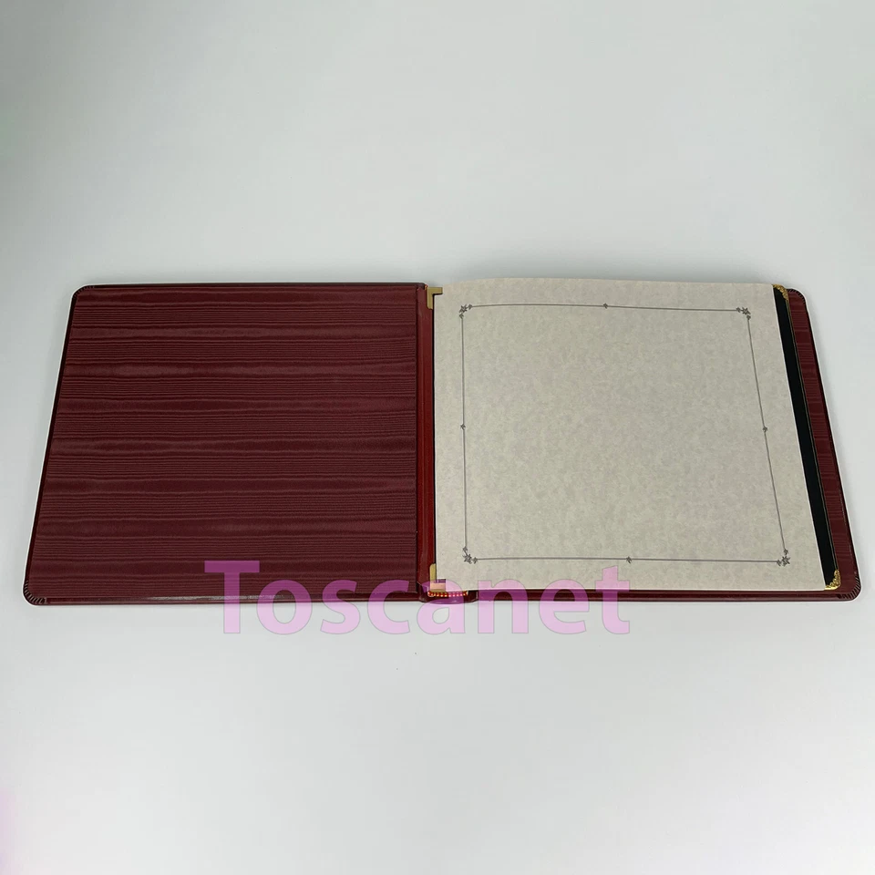 Álbum Flora de Couro 6 Páginas Dupla Face 8x8, Capa de Mogno, Nova Caixa Aberta - Imagem 3 de 4