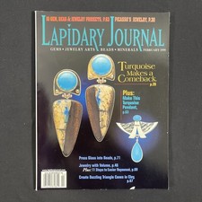 Lapidary Journal Feb 1999 Gem Cutting Jewelry Magazine Rockhound Collectors VTG