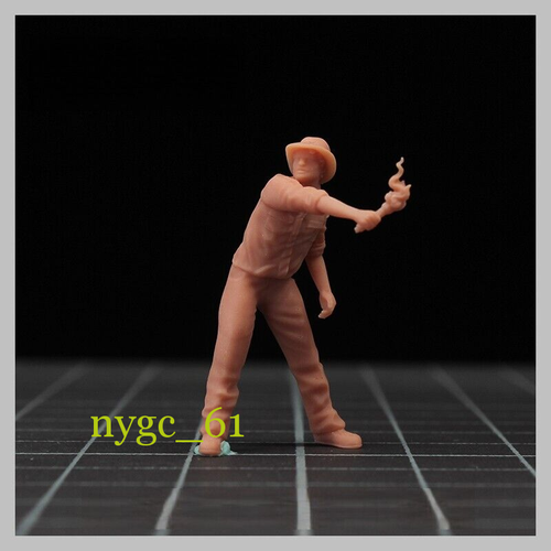1/64 Dinosaurs Torch Man Scene Miniture Figure Doll Fit Cars Vehicles Toy Model - Picture 5 of 8