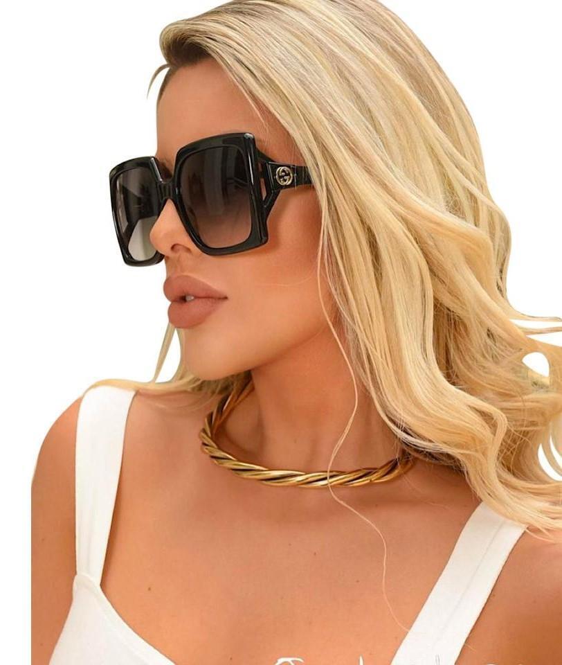 NEW Gucci GG0876S-001 Black Black Grey Sunglasses NEW Gucci GG0876S-001 Black Black Grey Sunglasses