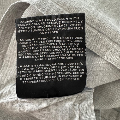 Lauren Ralph Lauren Graydon Melange King Pillow Sham Set of 2 Fog/Gray Cotton - Picture 10 of 10