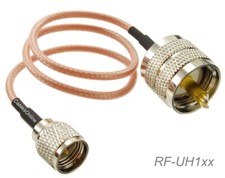UHF Male to Mini-UHF Male 50-Ohm RG316 Coax Low Loss Jumper RF Cable
