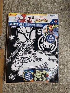 Disney Junior Spidey Spider-man Mini Poster Velvet Art Kit by Tara (2022) SEALED
