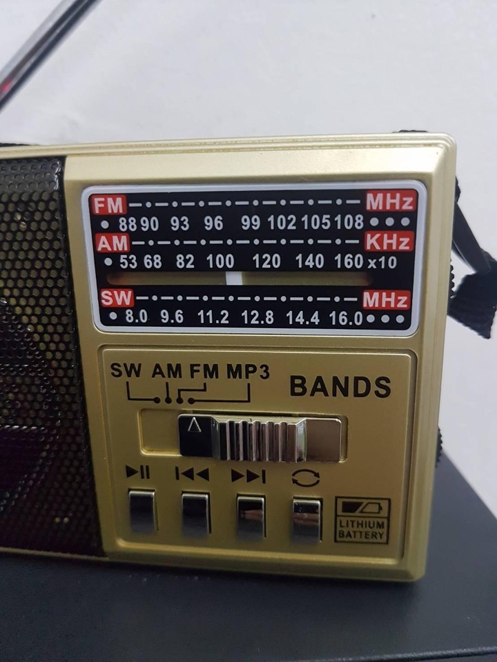 AM/FM/SW 3Band World Radio SD/USB MP3 Player Led Torch Rechargeable ...