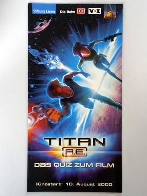 Titan A.E. - Drew Barrymore - Matt Damon - Bill Pullman - Flyer/Filminfo